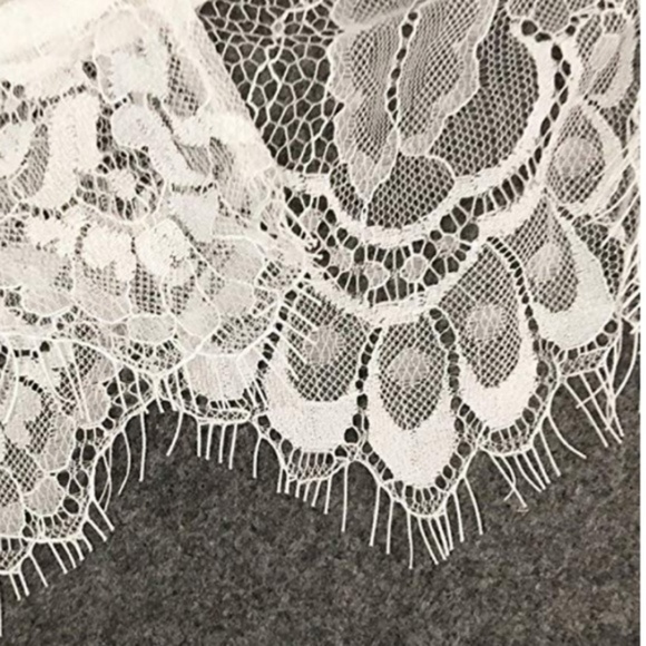 Eyelash Lace Push up Bra and Underwear Set, White - Picture 7 of 8